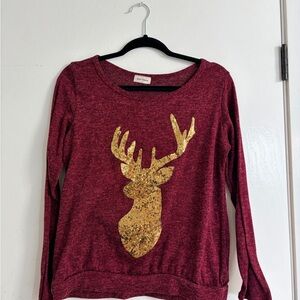 Free Kisses Maroon Sweater